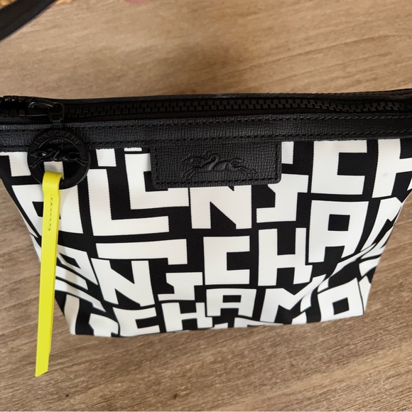 Limited Edition Longchamp Le Pliage Block Logo Print bag - Picture 2 of 6